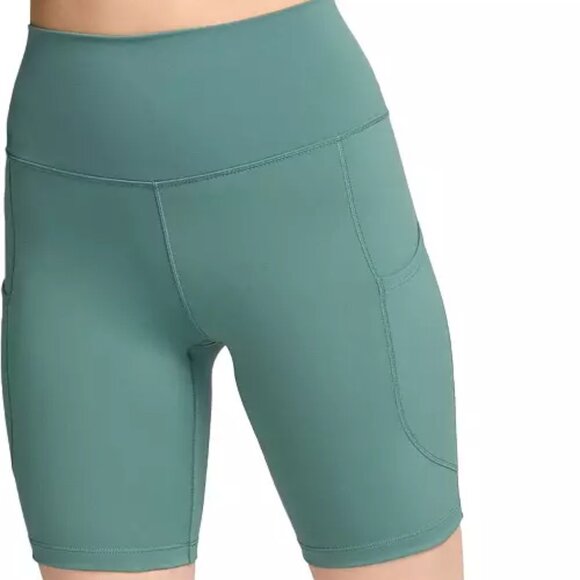 NWT New Nike Womens One High-Waisted 8" Biker Shorts With Pockets Extra Small XS - Picture 2 of 7